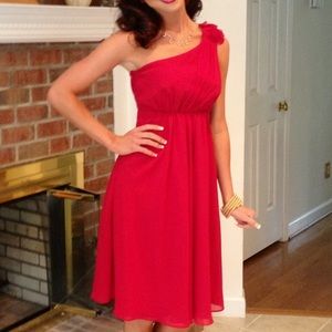 Davids Bridal red dress size 2
